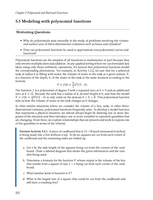 Active Preparation for Calculus - Page 252
